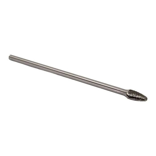 SF - 5 1/2" X 1" 6" Long Shank Tree Radius End Carbide Bur 1/4" Shank - High Performance & Durable Cutting Tool | Drill America - Bayou Tool