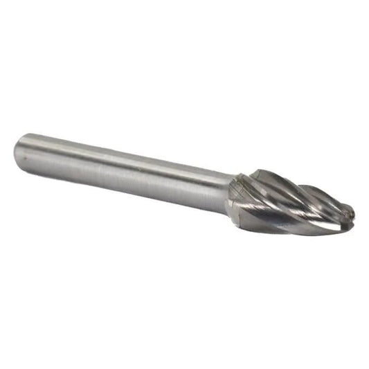 SF - 5NF 1/2" X 1" Tree Carbide Bur 1/4" Shank for Aluminum - High Performance & Durable Cutting Tool | Drill America - Bayou Tool