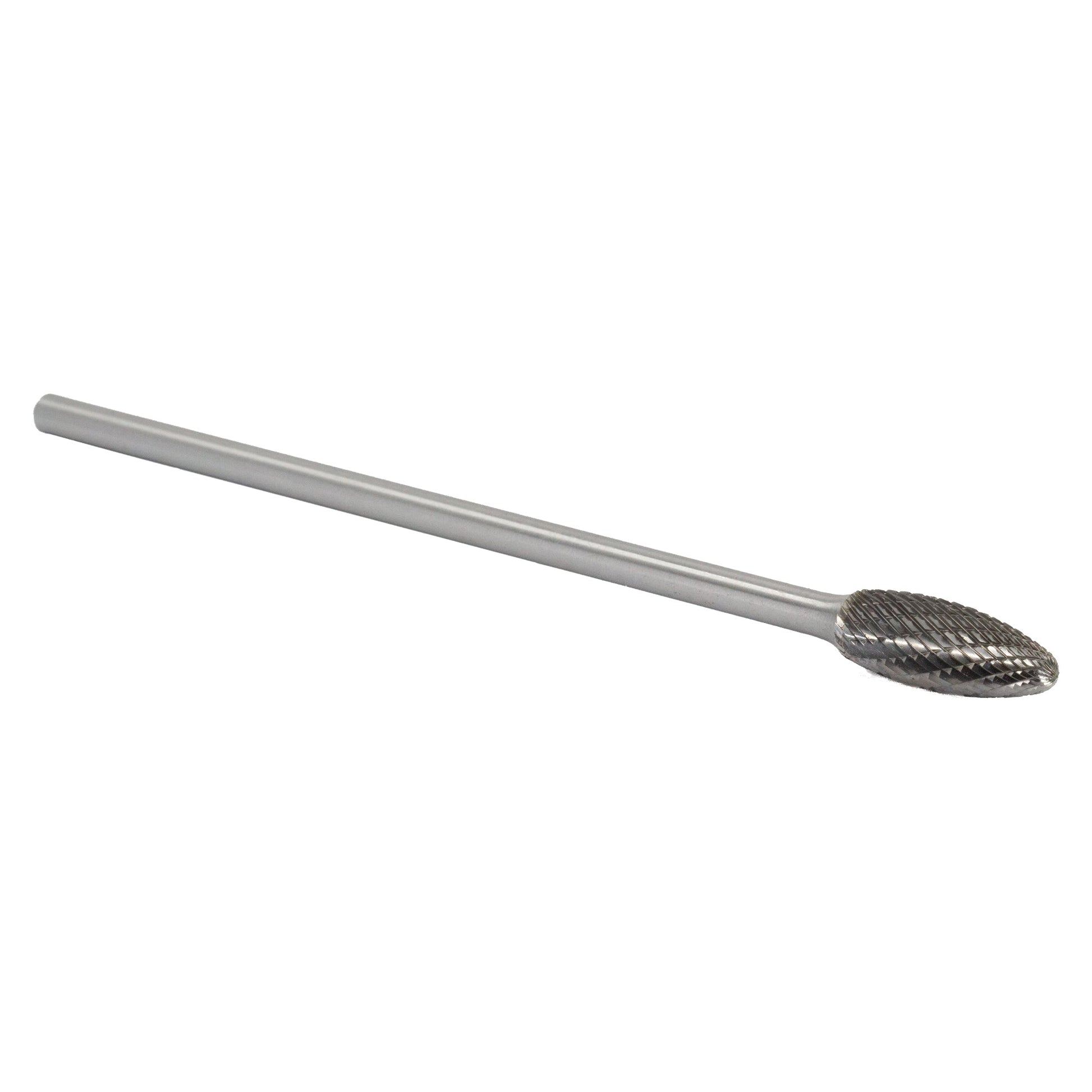 SH - 5 1/2" X 1 - 1/4" 6" Long Shank Flame Carbide Bur 1/4" Shank - High Performance & Durable Cutting Tool | Drill America - Bayou Tool