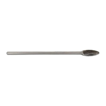SH - 5 1/2" X 1 - 1/4" 6" Long Shank Flame Carbide Bur 1/4" Shank - High Performance & Durable Cutting Tool | Drill America - Bayou Tool