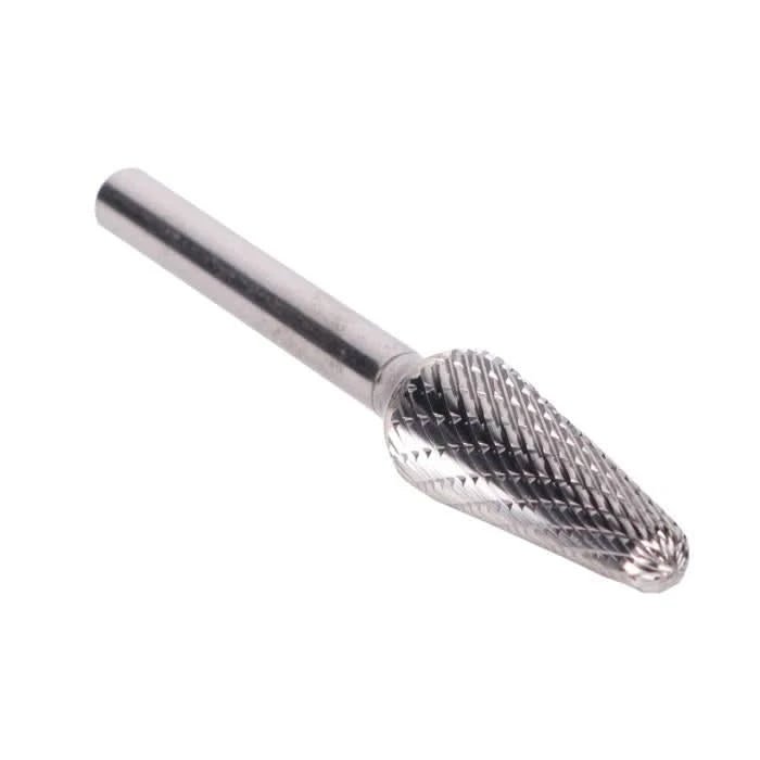 SL - 5 5/8" X 1 - 3/16" Cone Carbide Bur 1/4" Shank - High Performance & Durable Cutting Tool | Drill America - Bayou Tool