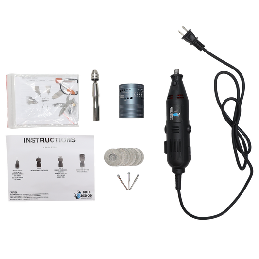 BLUE DEMON STAY-SHARP TUNGSTEN GRINDER W/CARRYING CASE, 115V CORDED