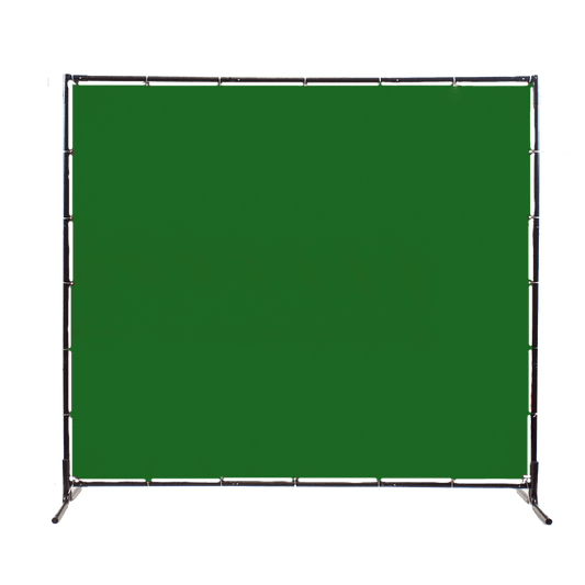 Techniweld 6x6 Green Welding Screen – 14 Mil Flame - Resistant Protection for Safe Welding Environments - Bayou Tool