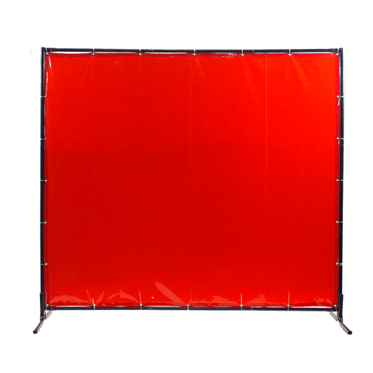 Techniweld 6x6 Welding Screen – Orange, Flame - Resistant 14 Mil Screen Only for Safe Work Environments - Bayou Tool