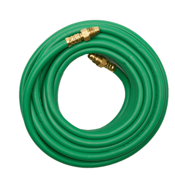 TECHNIWELD Green Argon Hose 1/4" x 100' with Fittings - Reliable Gas Delivery - Bayou Tool
