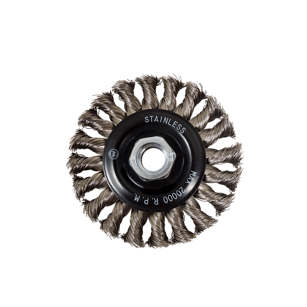Techniweld Sand Star 4" Regular Twist Wire Brush | 10/Box - Bayou Tool