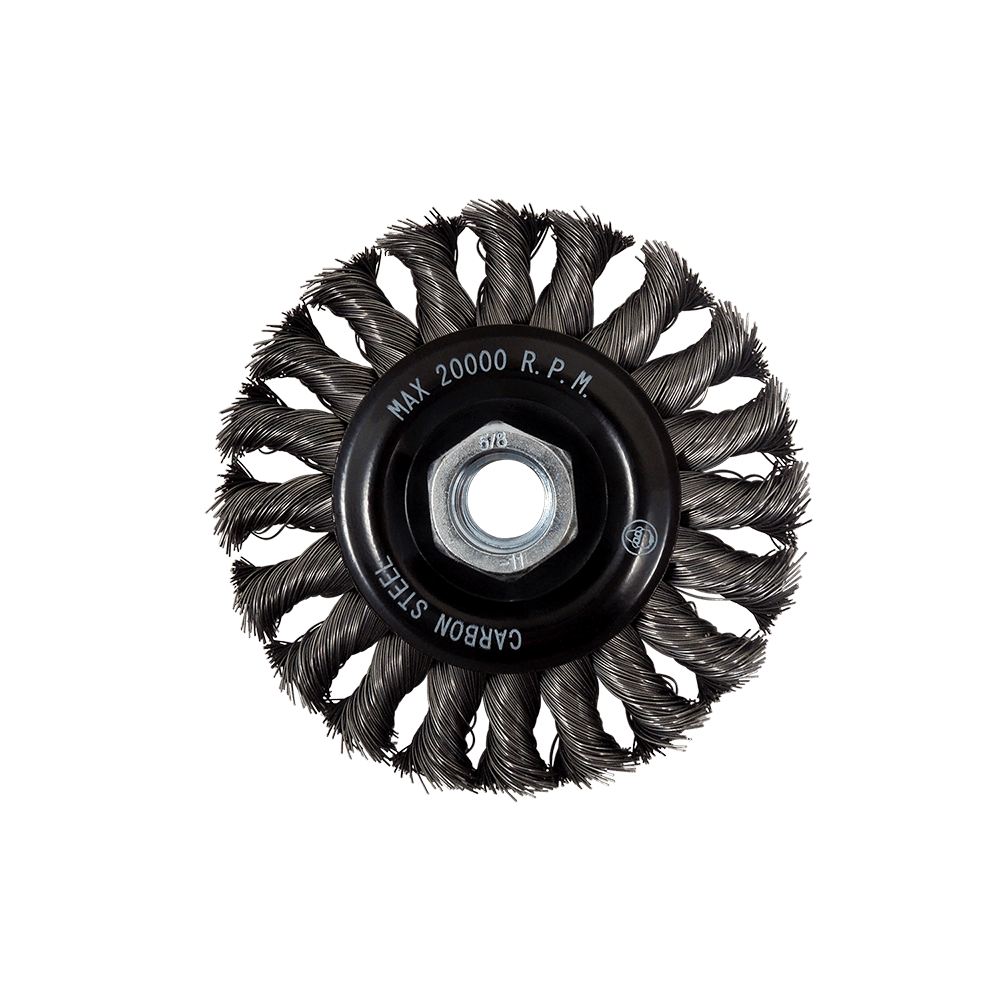 Techniweld Sand Star 4" Regular Twist Wire Brush | 10/Box - Bayou Tool