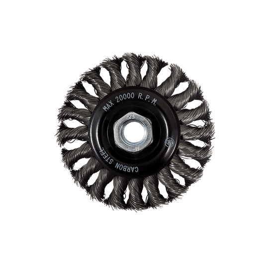 Techniweld Sand Star 4" Regular Twist Wire Brush | 10/Box - Bayou Tool