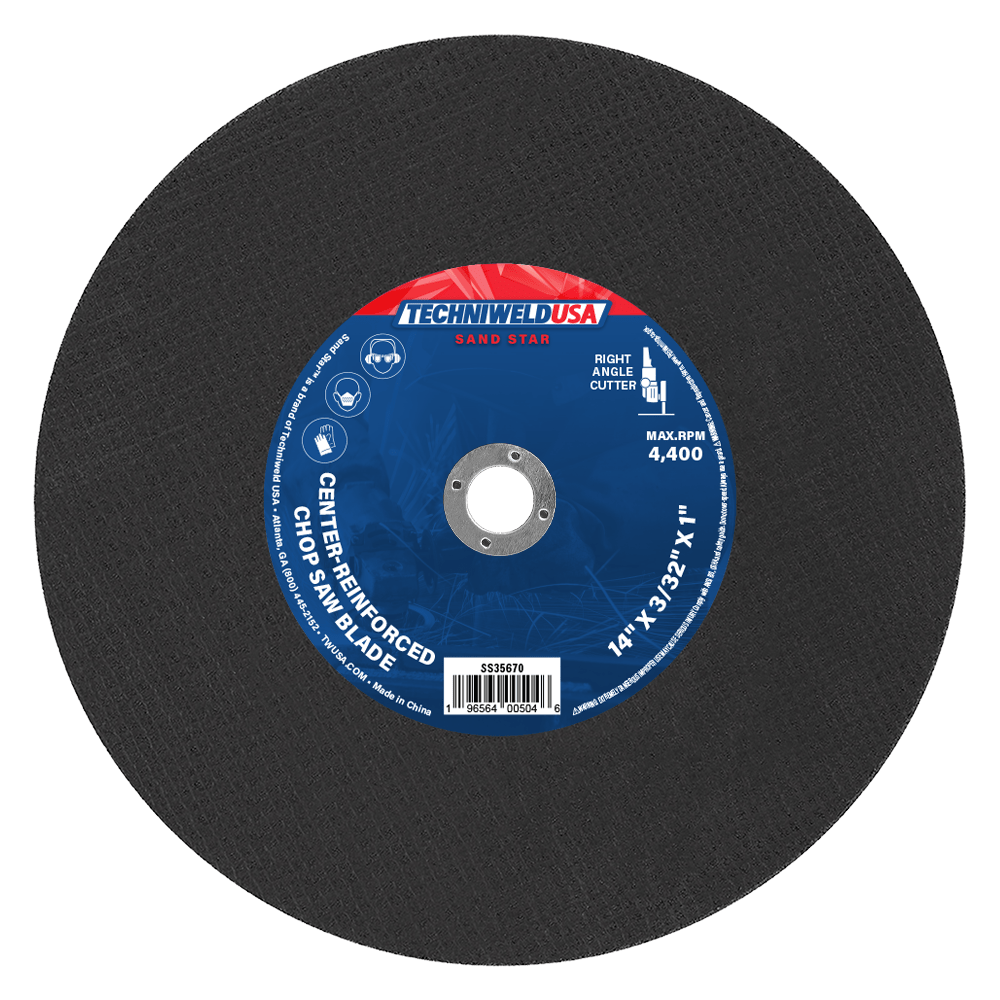 Techniweld Sand Star Center-Reinforced Chop Saw Blade | 25/box - Bayou Tool