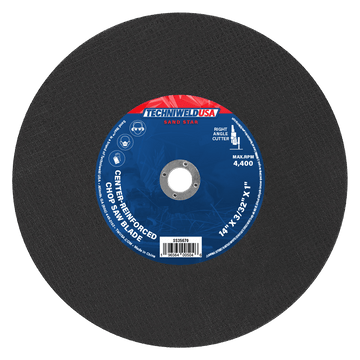 Techniweld Sand Star Center-Reinforced Chop Saw Blade | 25/box - Bayou Tool