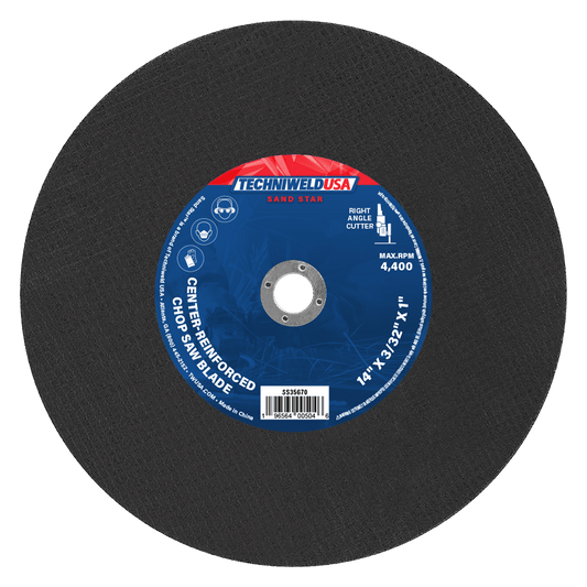 Techniweld Sand Star Center-Reinforced Chop Saw Blade | 25/box - Bayou Tool