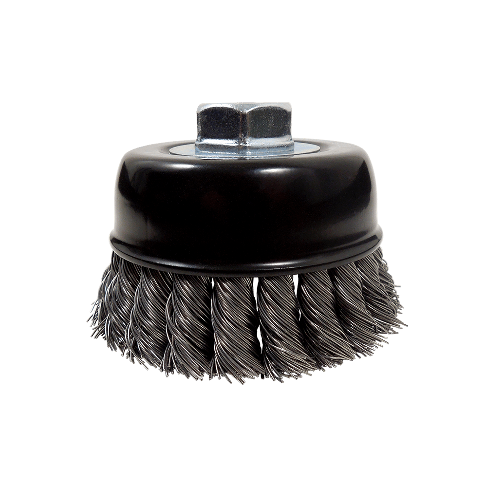 Techniweld Sand Star Small Diameter Carbon Cup Brush | 6/Box - Bayou Tool