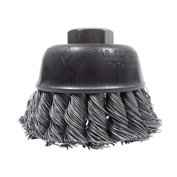 Techniweld Sand Star Small Diameter Carbon Cup Brush | 6/Box - Bayou Tool