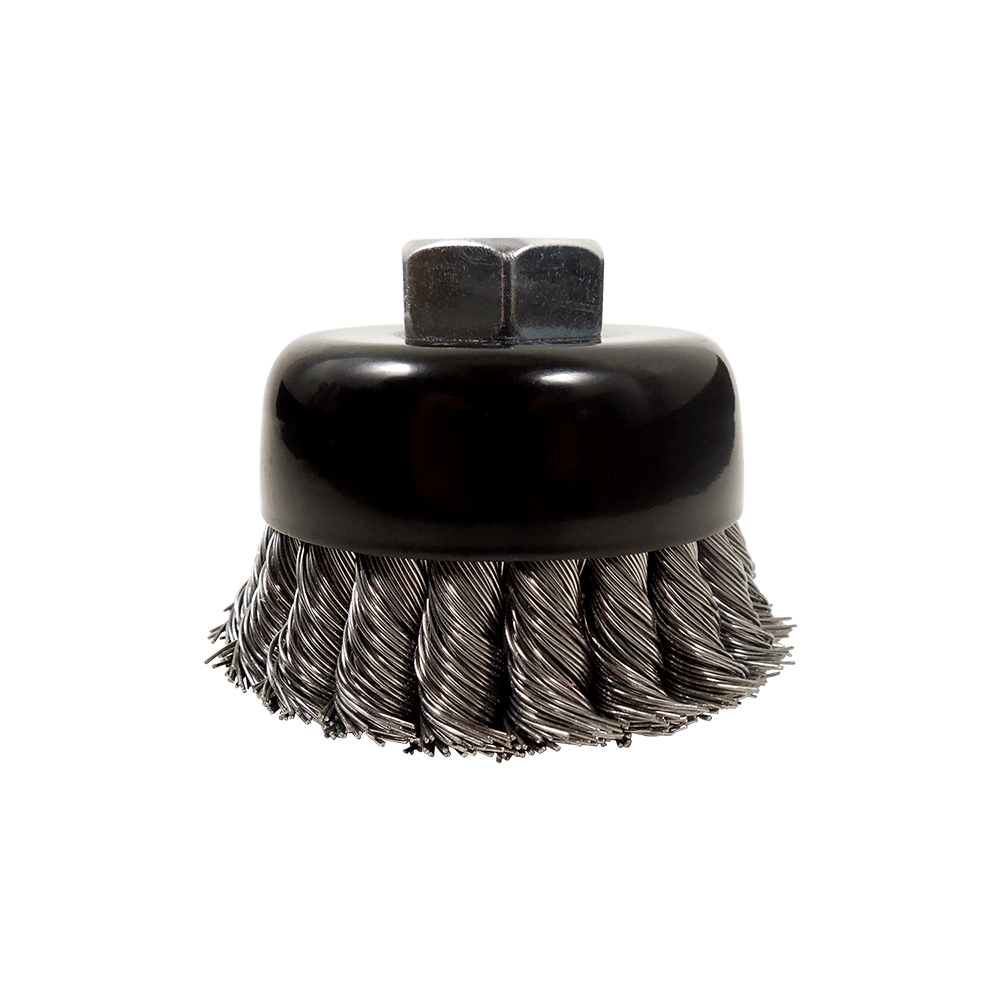 Techniweld Sand Star Small Diameter Carbon Cup Brush | 6/Box - Bayou Tool