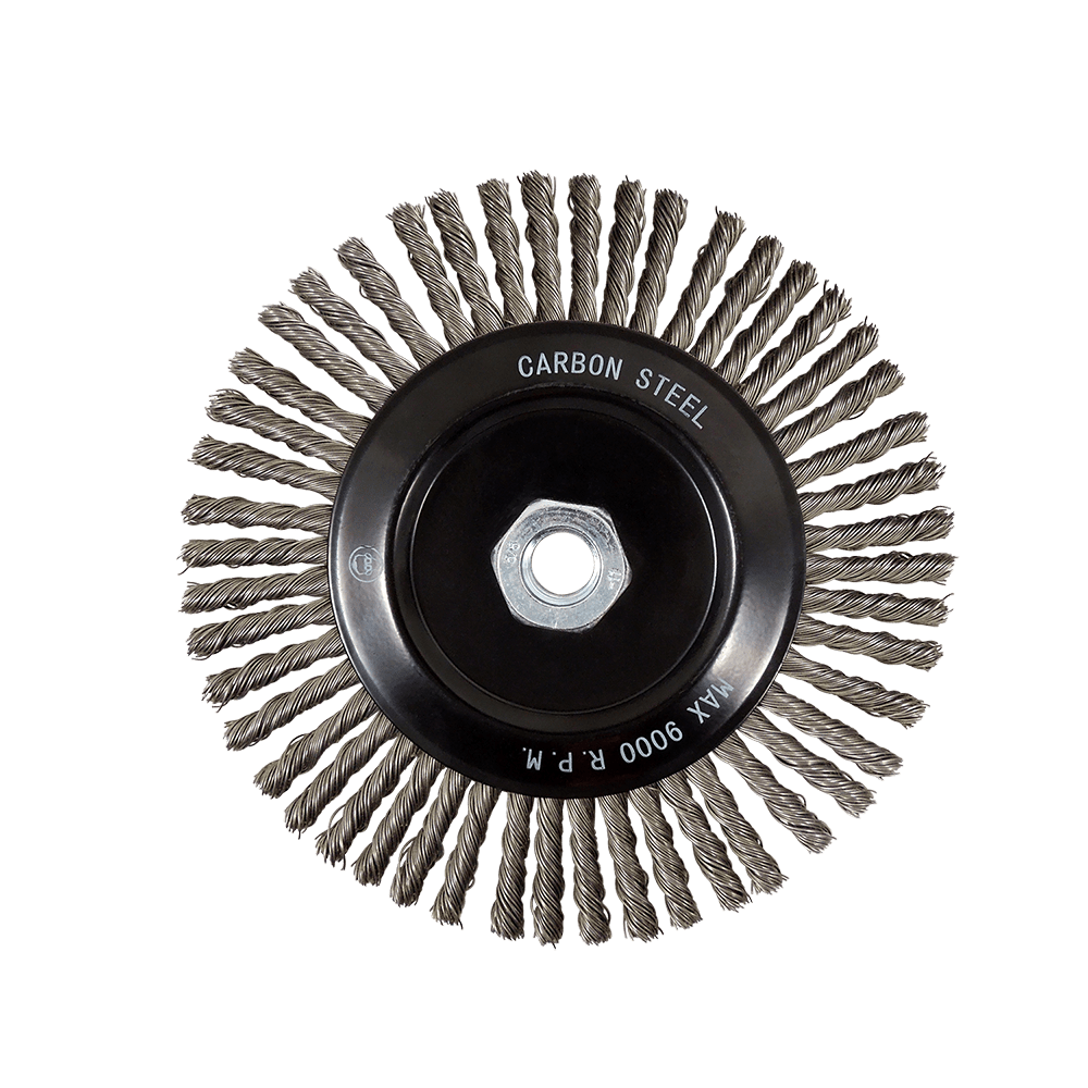 Techniweld Sand Star Stringer Bead Wire Wheel – Carbon Steel | 4"–7" - Bayou Tool