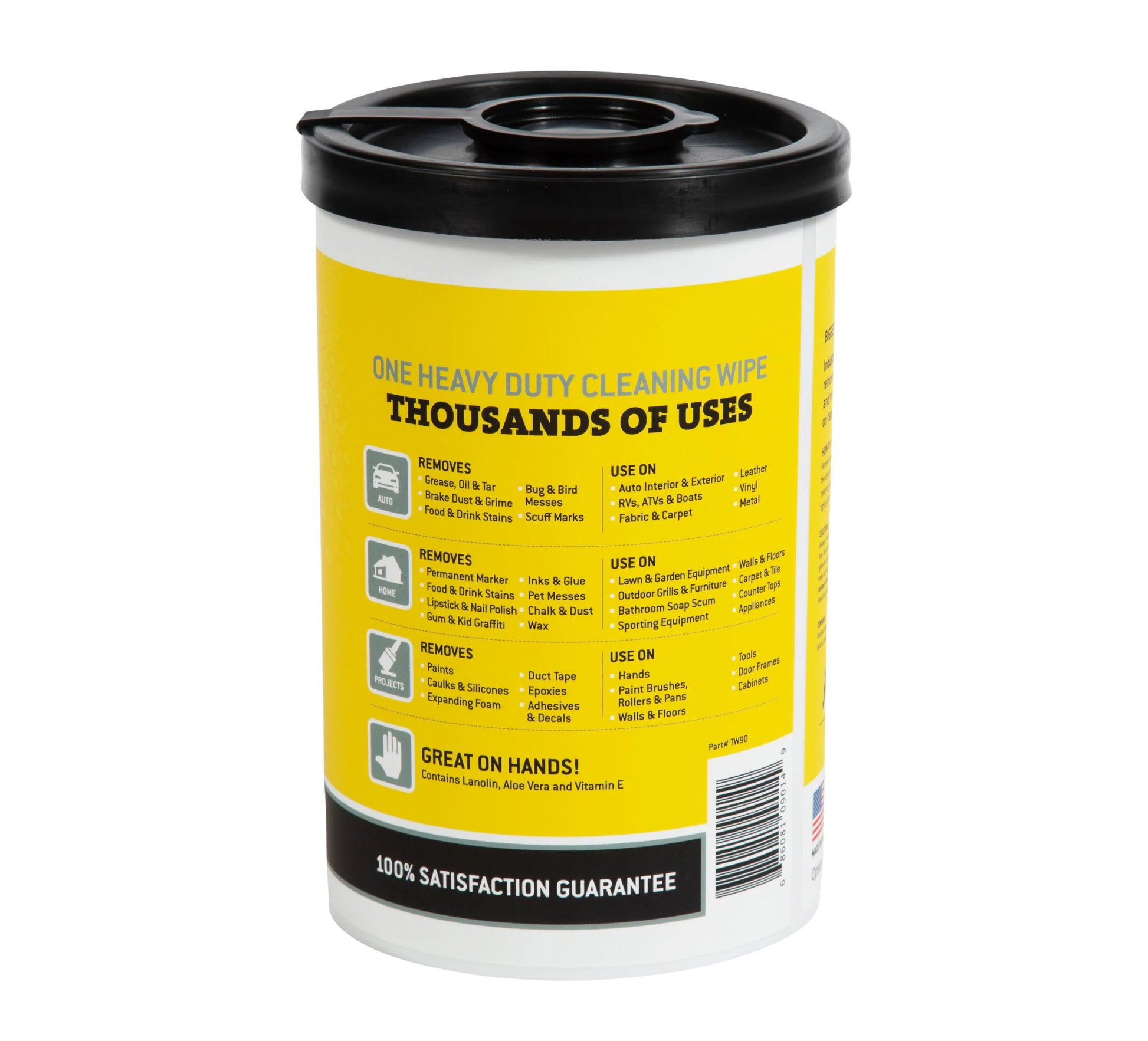Tub O Towels TW90 Heavy - Duty 10" x 12", Cleaning Wipes - Bayou Tool
